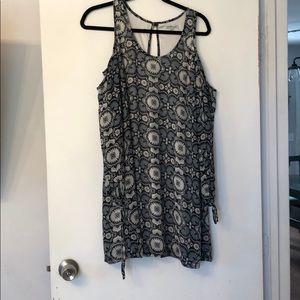 Boho chic cold shoulder dress